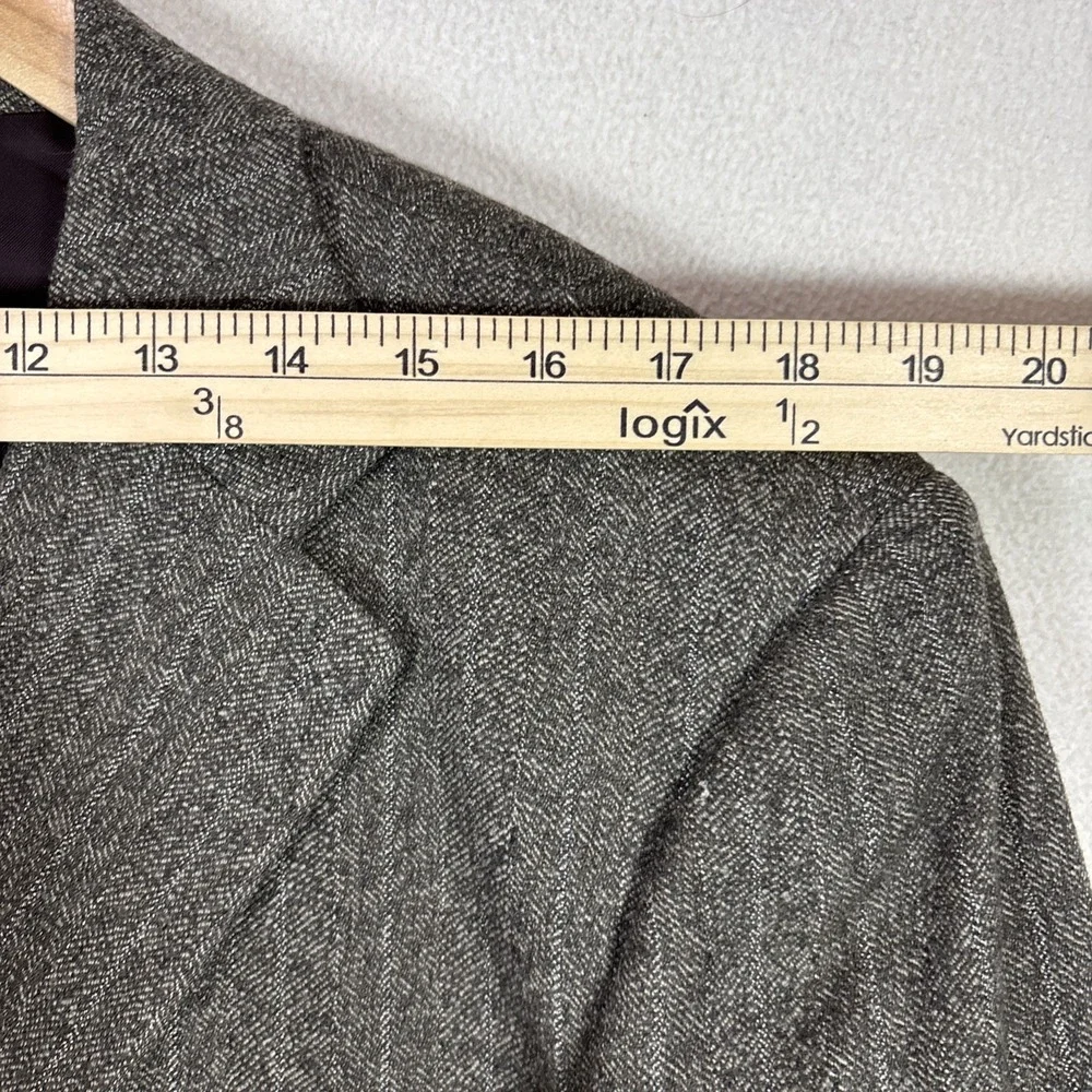 Banana Republic Jacket Pinstripe 3 button‎ Wool Twill Blazer Made in Italy 42R
